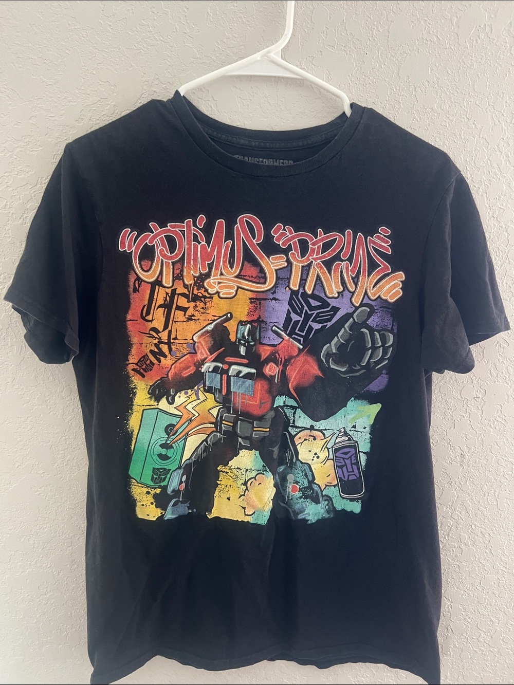 Black Optimus Prime Graphic Tee - Transformers